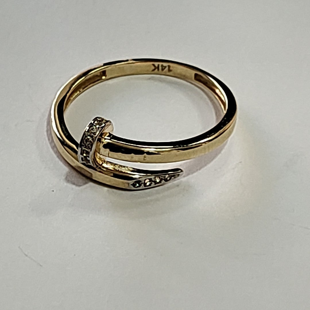 ANILLOS DAMA ORO 14K 2 (NUEVO)