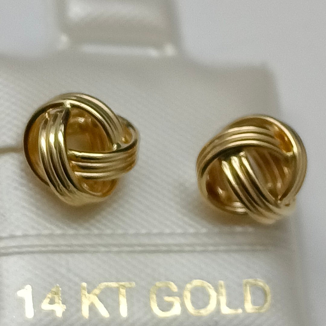 BROQUELES ORO 14K 1.8 (NUEVO)