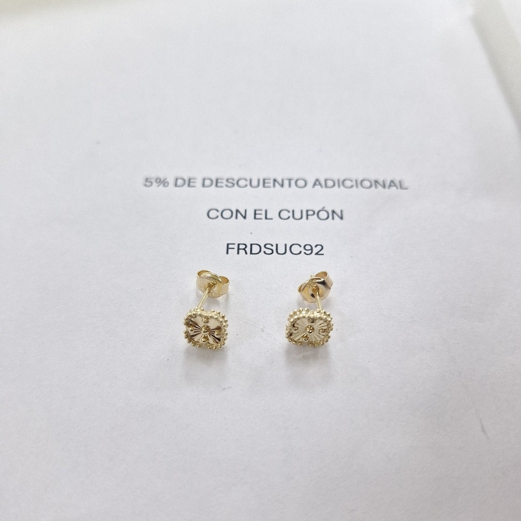 BROQUELES ORO 14K 1.5 (NUEVO)