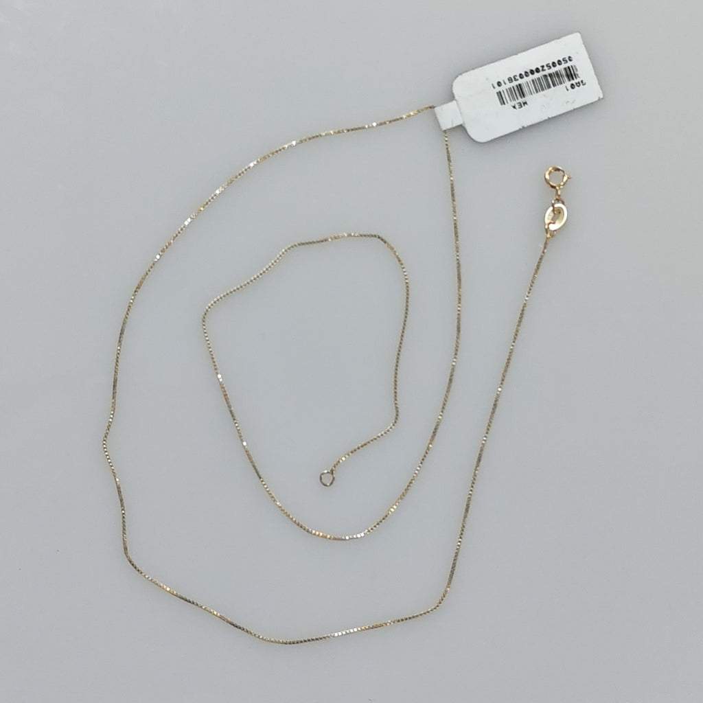 CADENA VENECIANO 14K 55 CM 1.7 GR (NUEVO)