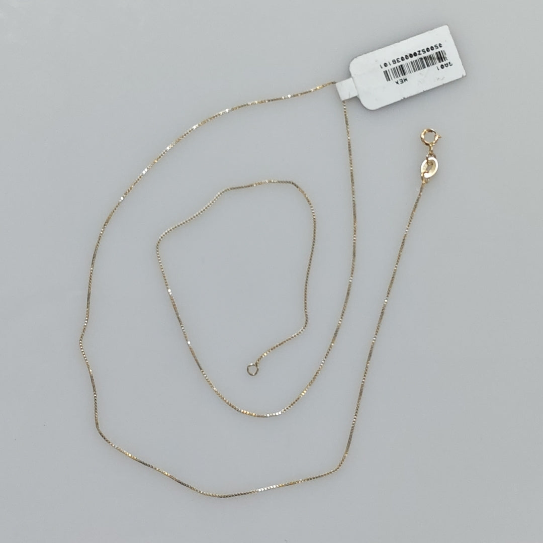 CADENA VENECIANO 14K 55 CM 1.7 GR (NUEVO)