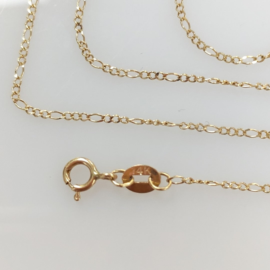 CADENA 3 X 1 1.8GR 60 CM 14K (NUEVO)