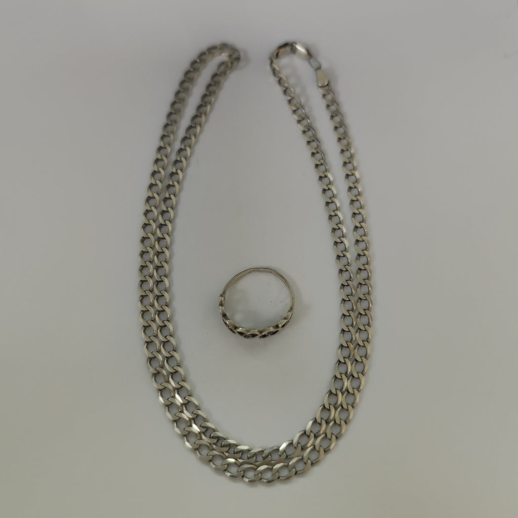 ANILLITO, CADENA PLATA 19.3 GRMS (SEMINUEVO)