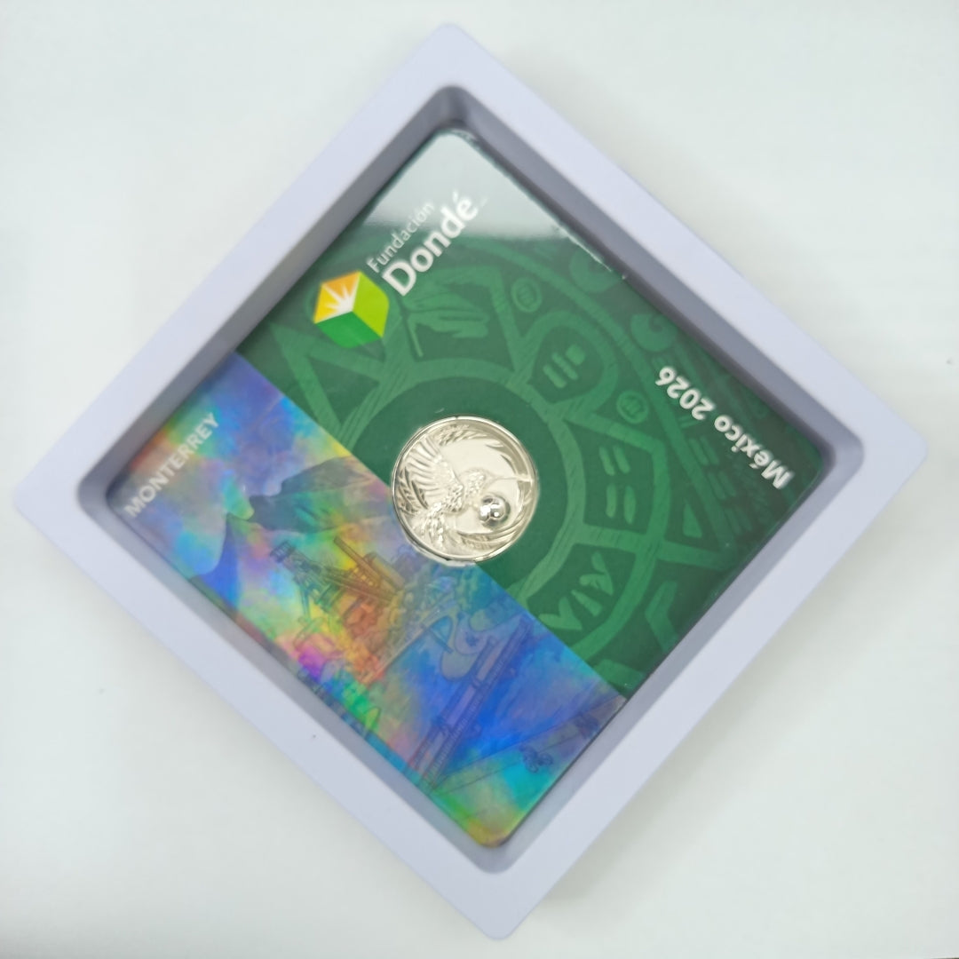 OTRAS ALHAJAS PLATA LEY 925 MEDALLA CONMEMORATIVA FRD FÚTBOL MOTIVO COLIBRI PLATA .925 8.02 GR (NUEVO)