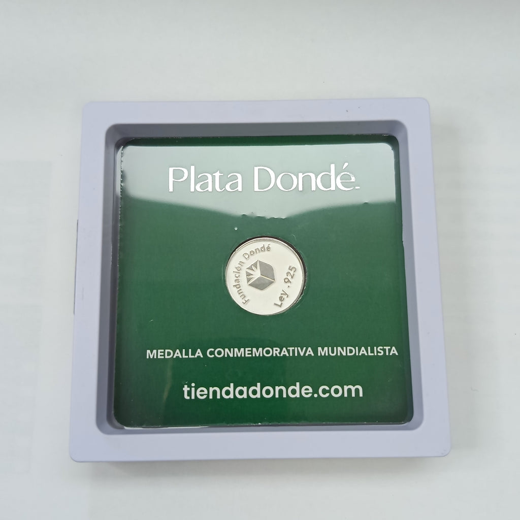 OTRAS ALHAJAS PLATA LEY 925 MEDALLA CONMEMORATIVA FRD FÚTBOL MOTIVO COLIBRI PLATA .925 8.02 GR (NUEVO)