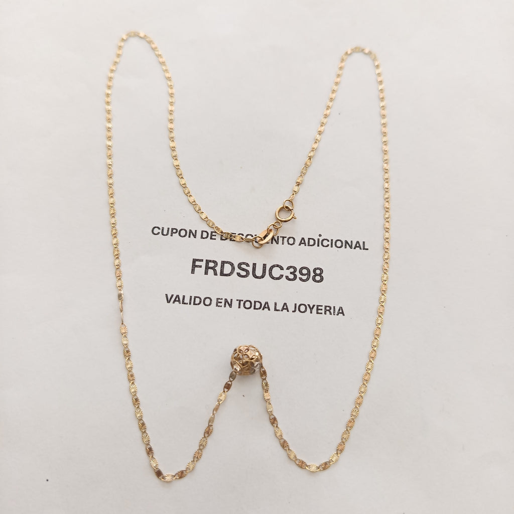 CADENA ORO, ORO COMBINADO 10 K 2 GRMS (SEMINUEVO)