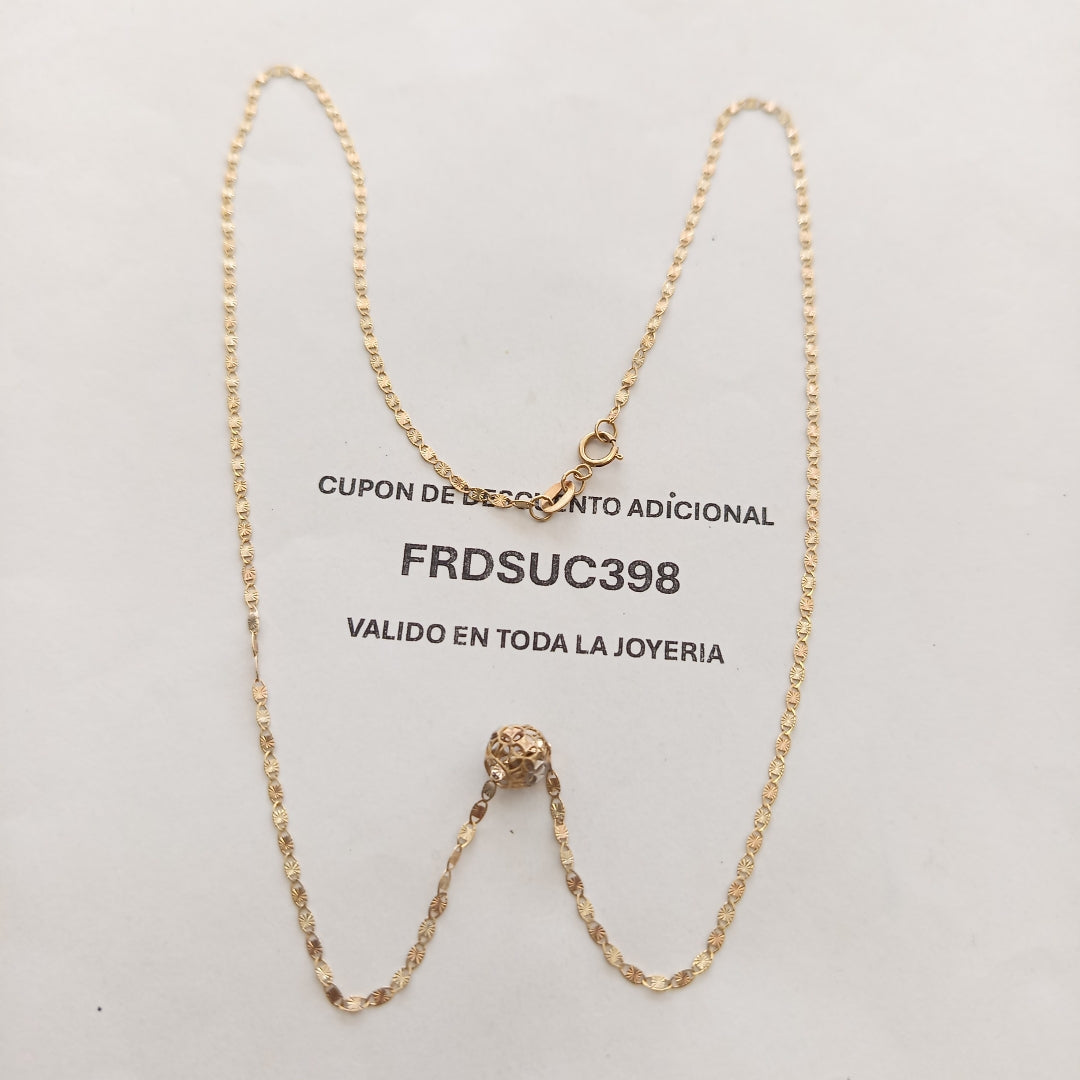 CADENA ORO, ORO COMBINADO 10 K 2 GRMS (SEMINUEVO)