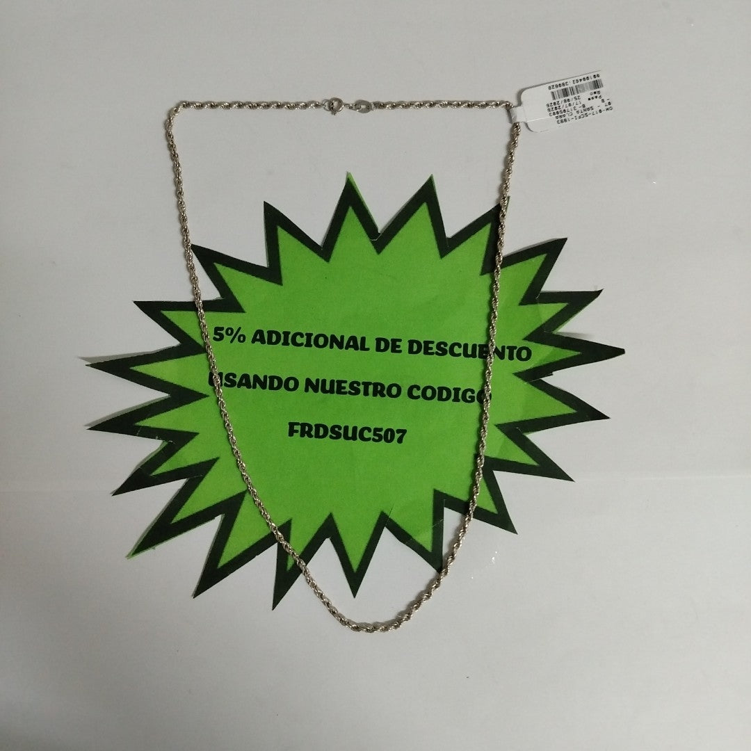 CADENA PLATA 8.5 GRMS (SEMINUEVO)