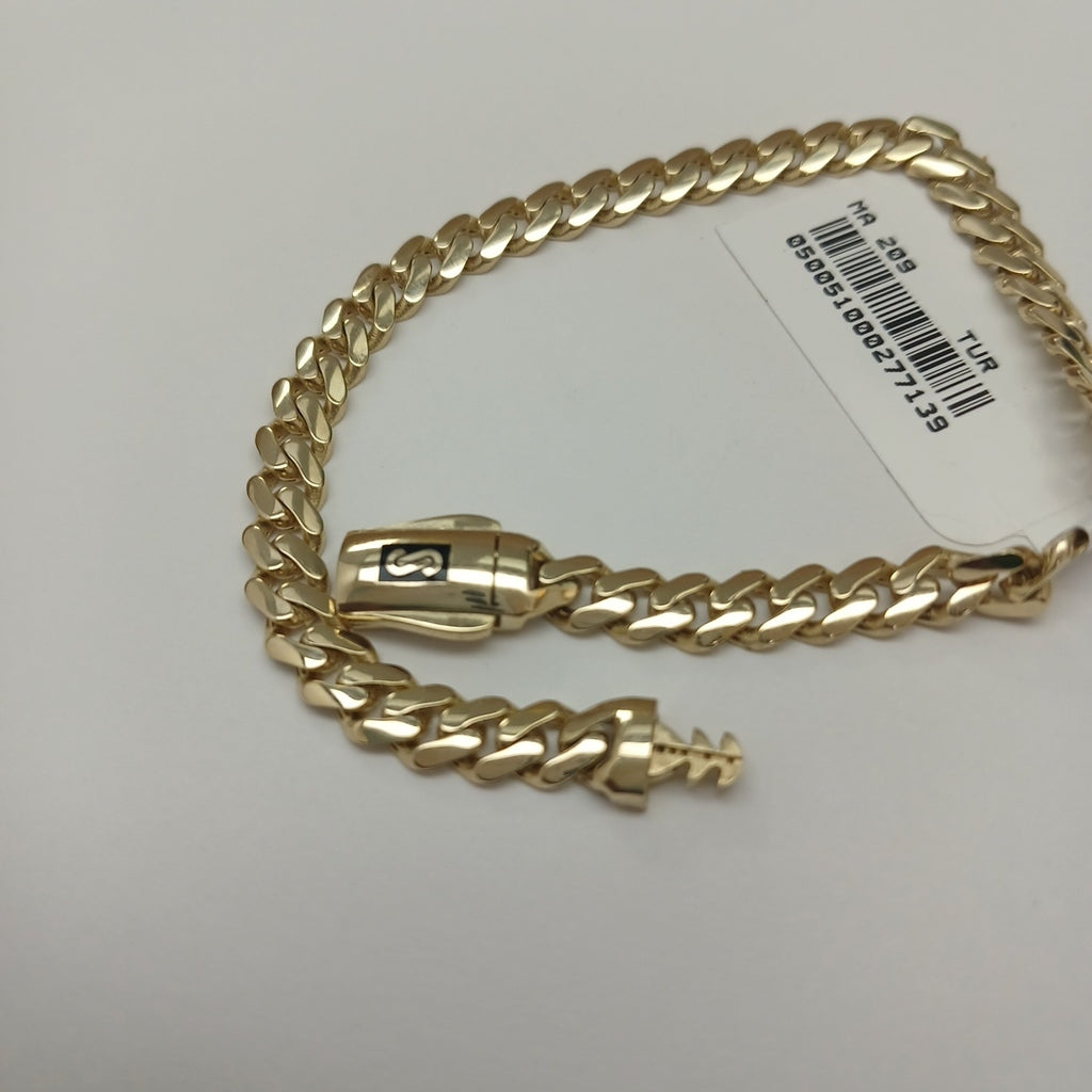 PULSERA MONACO ORO 14K 5.6 (NUEVO)