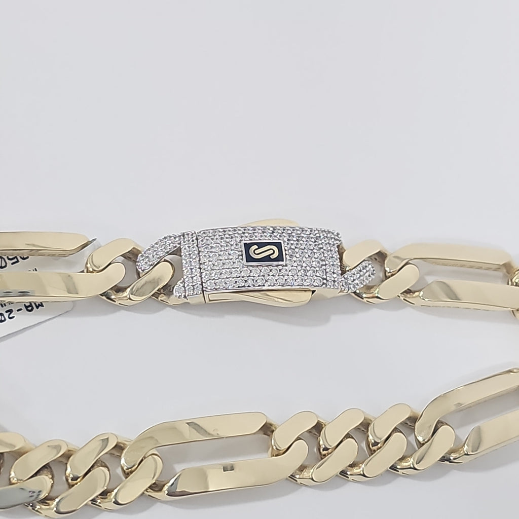 PULSERA CABALLERO MONACO ORO 14K 14.9 (NUEVO)