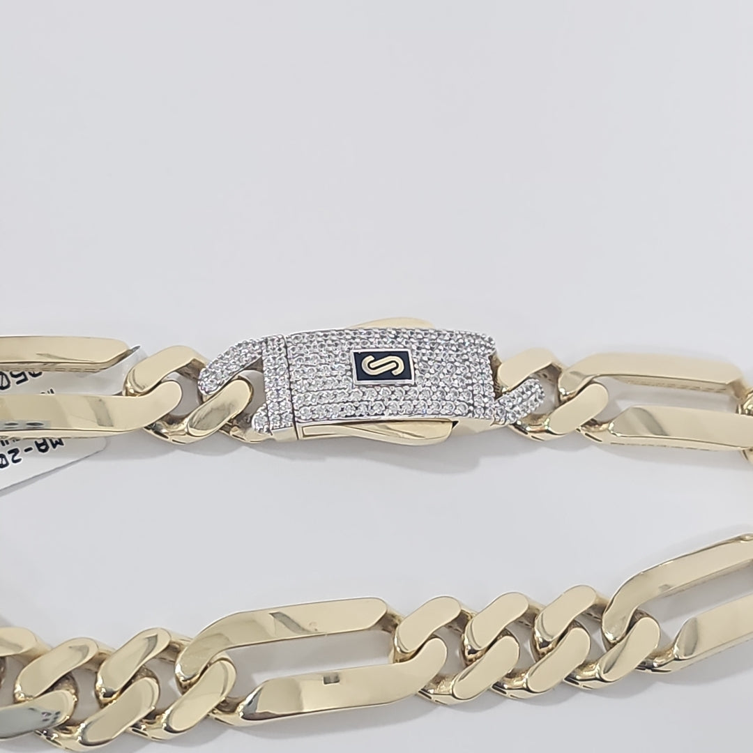 PULSERA CABALLERO MONACO ORO 14K 14.9 (NUEVO)