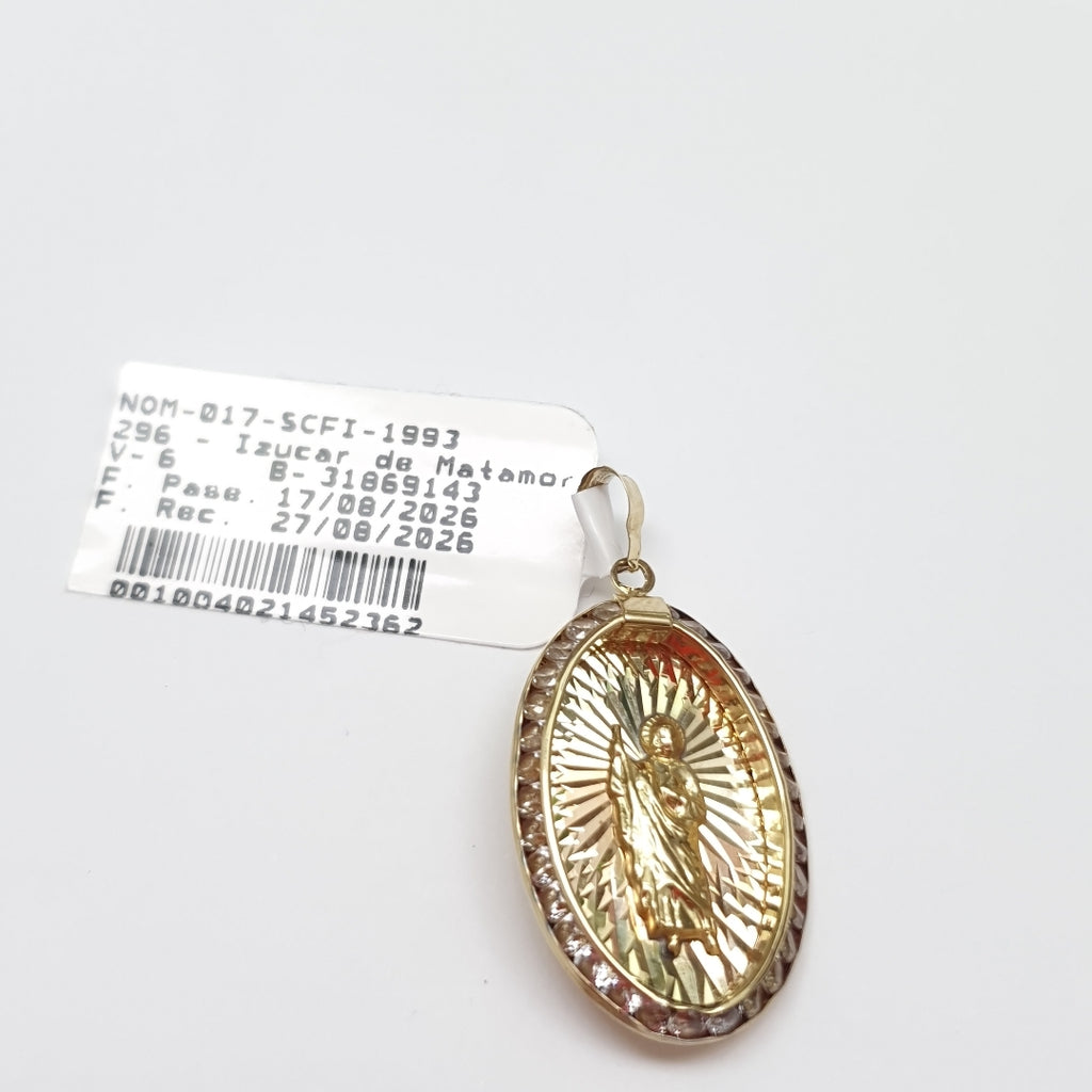 MEDALLA RELIGIOSA ORO 14 K 1.6 GRMS (SEMINUEVO)