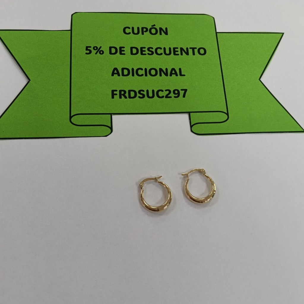ARRACADAS ORO 14K 1.4 (NUEVO)