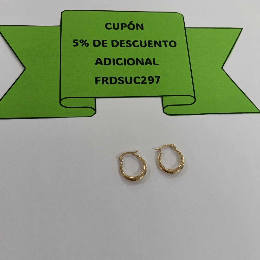ARRACADAS ORO 14K 1.4 (NUEVO)