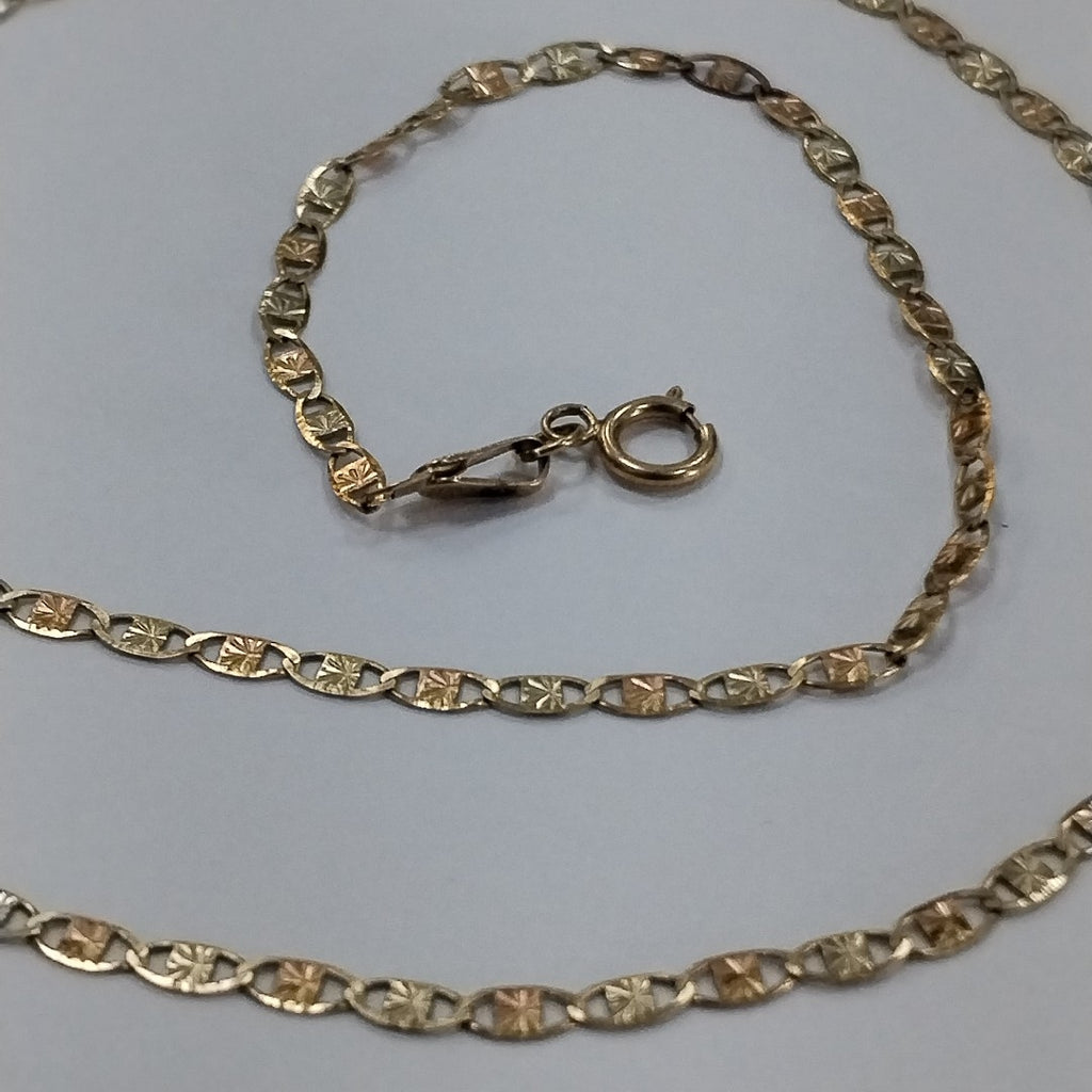 CADENA ORO COMBINADO 10 K 2,10 GRMS (SEMINUEVO)