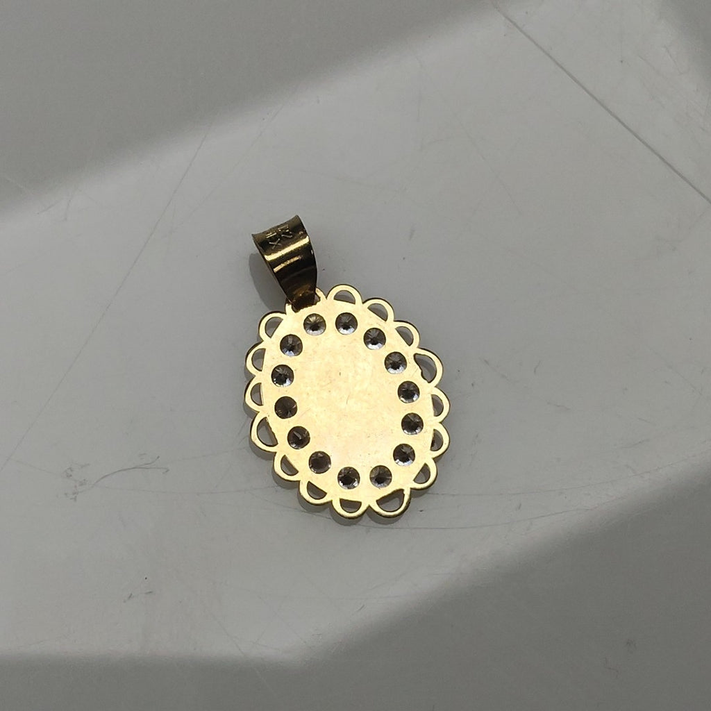 MEDALLA CONMEMORATIVA, MEDALLA RELIGIOSA ORO 10 K 0.3 GRMS (SEMINUEVO)