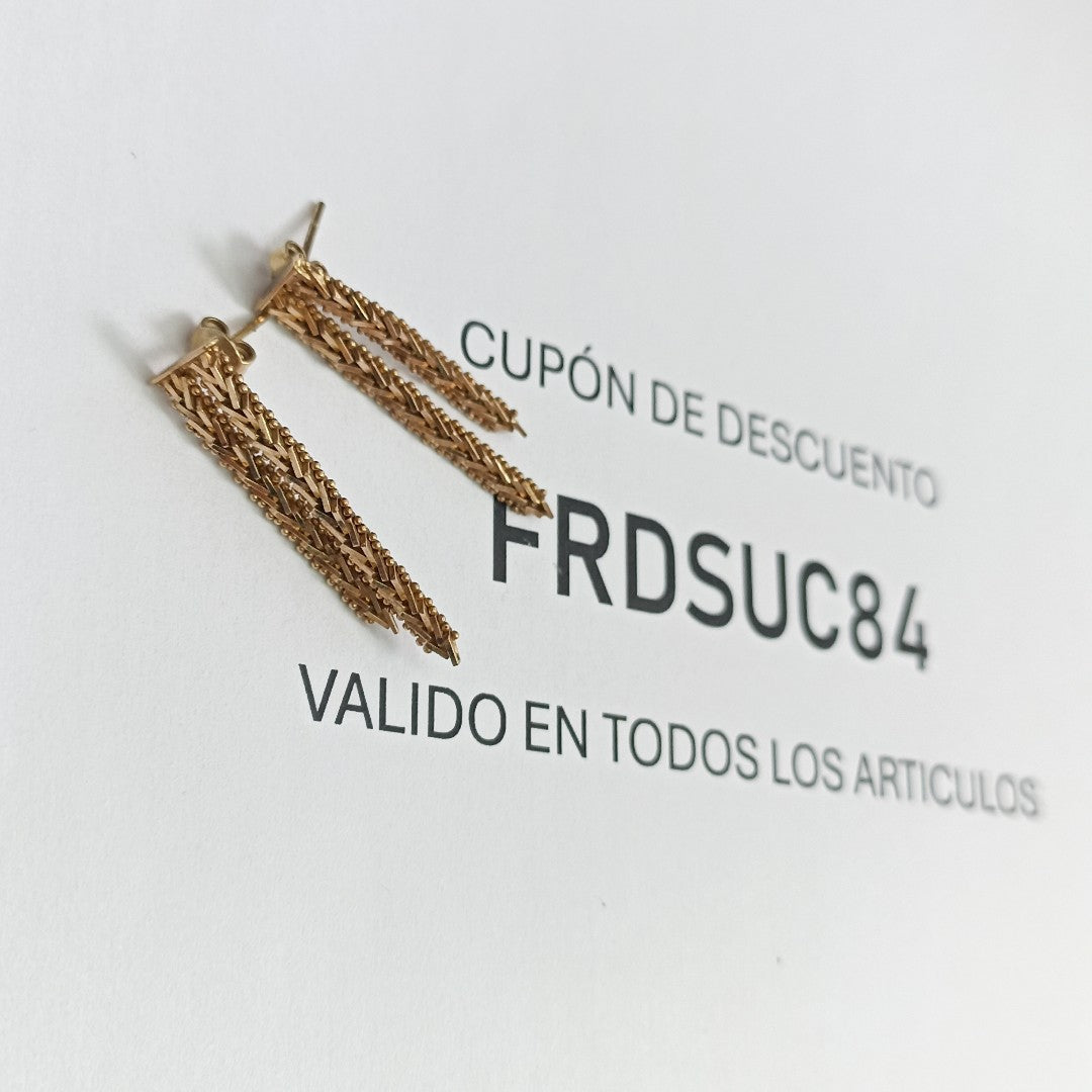 ARETES PAR ORO 8 K 4,30 GRMS (SEMINUEVO)