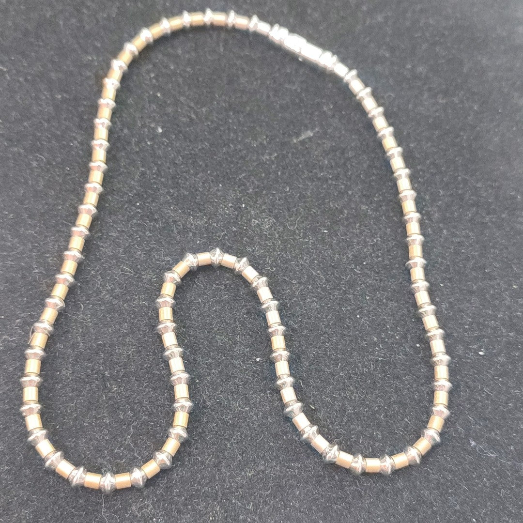 COLLAR ORO, ORO COMBINADO 14 K 26.1 GRMS (SEMINUEVO)
