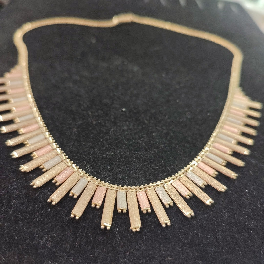 GARGANTILLA ORO, ORO COMBINADO 14 K 30.2 GRMS (SEMINUEVO)