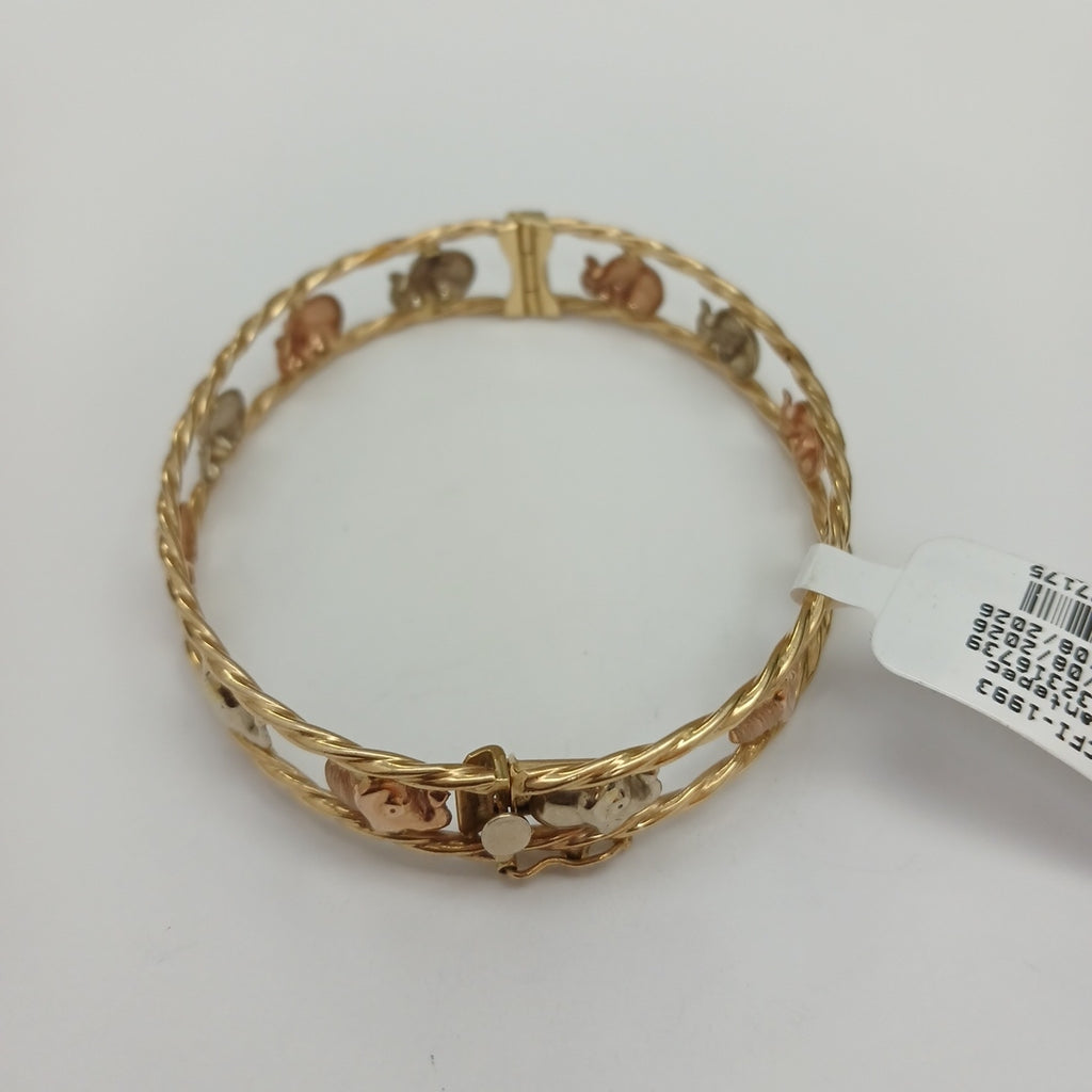 PULSERA RIGIDA ORO 14 K 12,40 GRMS (SEMINUEVO)