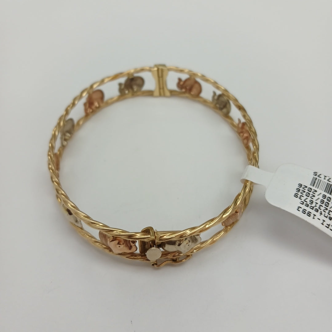 PULSERA RIGIDA ORO 14 K 12,40 GRMS (SEMINUEVO)