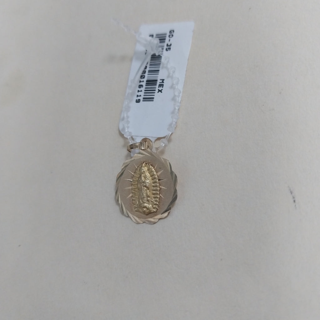 DIJE MEDALLA RELIGIOSA 14K 0.8 GR (NUEVO)
