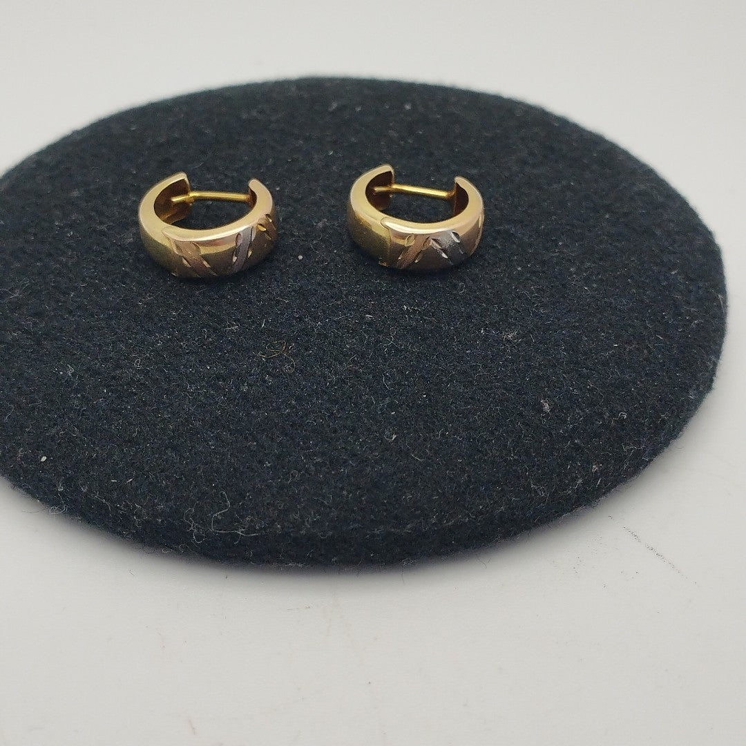 ARRACADAS PAR ORO 14 K 1.3 GRMS (SEMINUEVO)