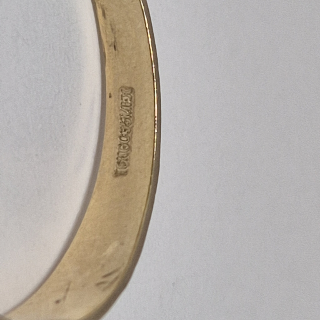ANILLOS ARGOLLA DE LA SUERTE 10K TALLA 9 1.3 GR (NUEVO)
