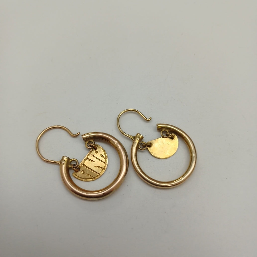 ARRACADAS PAR ORO 10 K 3.1 GRMS (SEMINUEVO)
