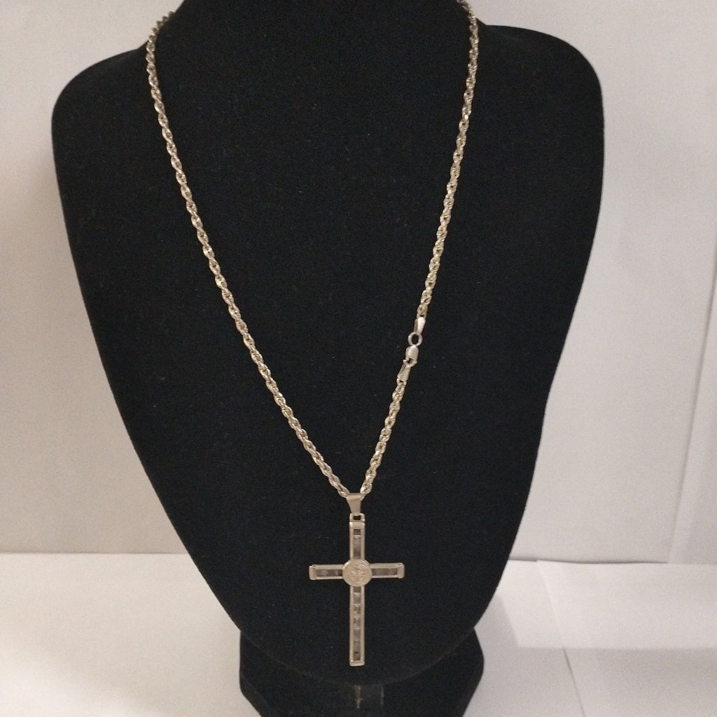CADENA,CRUZ PLATA 17,10 GRMS (SEMINUEVO)