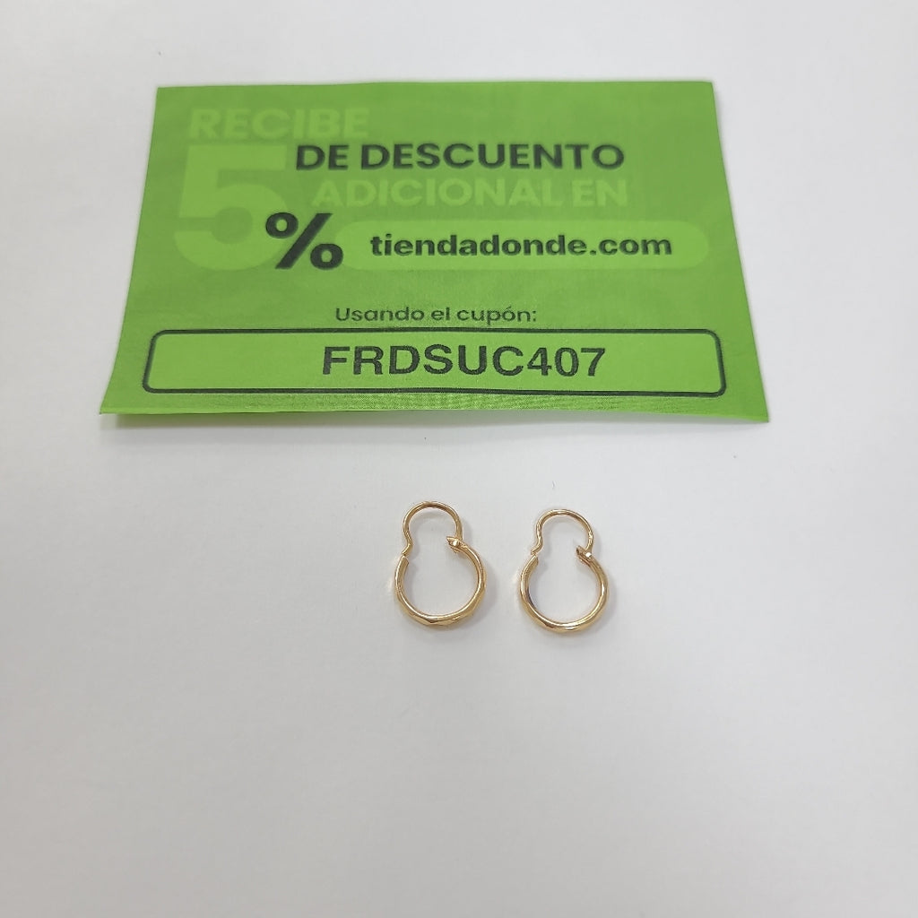 ARRACADAS PAR ORO 14 K 0,70 GRMS (SEMINUEVO)