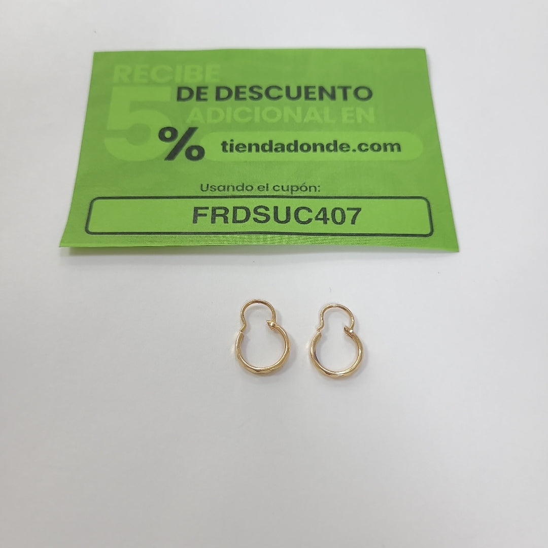 ARRACADAS PAR ORO 14 K 0,70 GRMS (SEMINUEVO)
