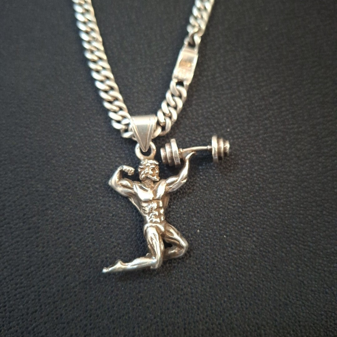 CADENA, DIJE PLATA 60.6 GRMS (SEMINUEVO)