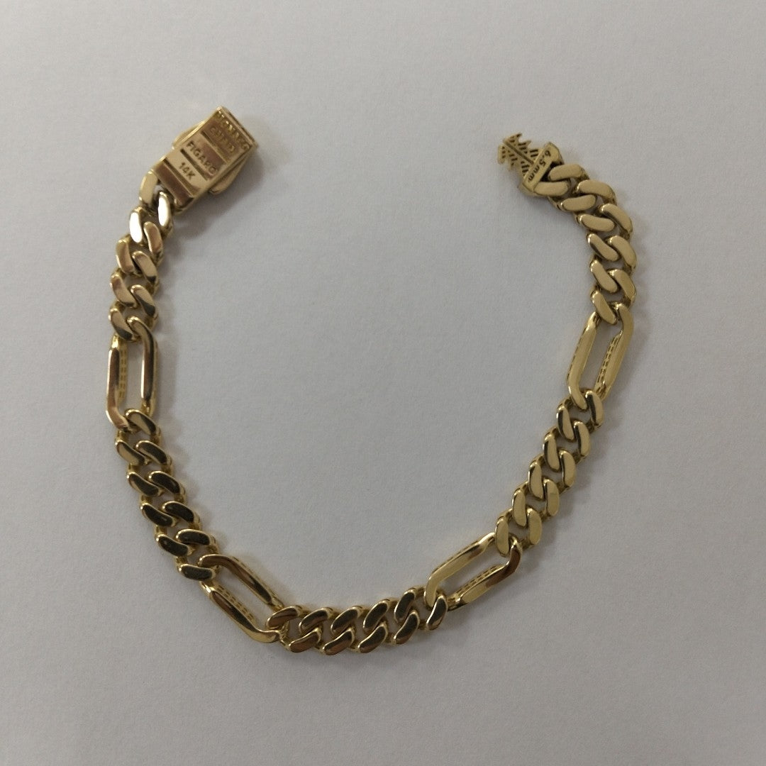 PULSERA MONACO ORO 14K 6.9 (NUEVO)
