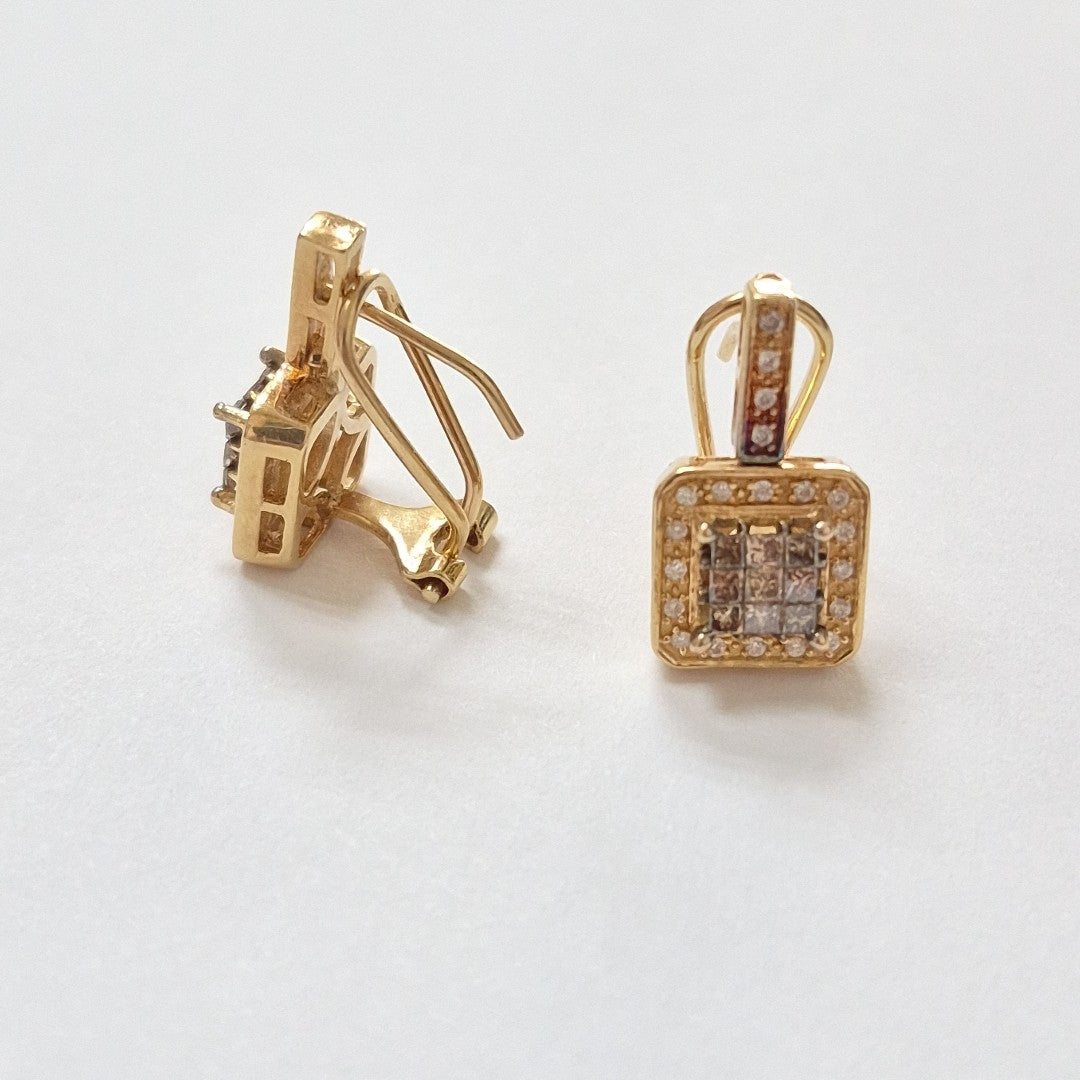 ARETES PAR ORO 14 K 5,60 GRMS (SEMINUEVO)