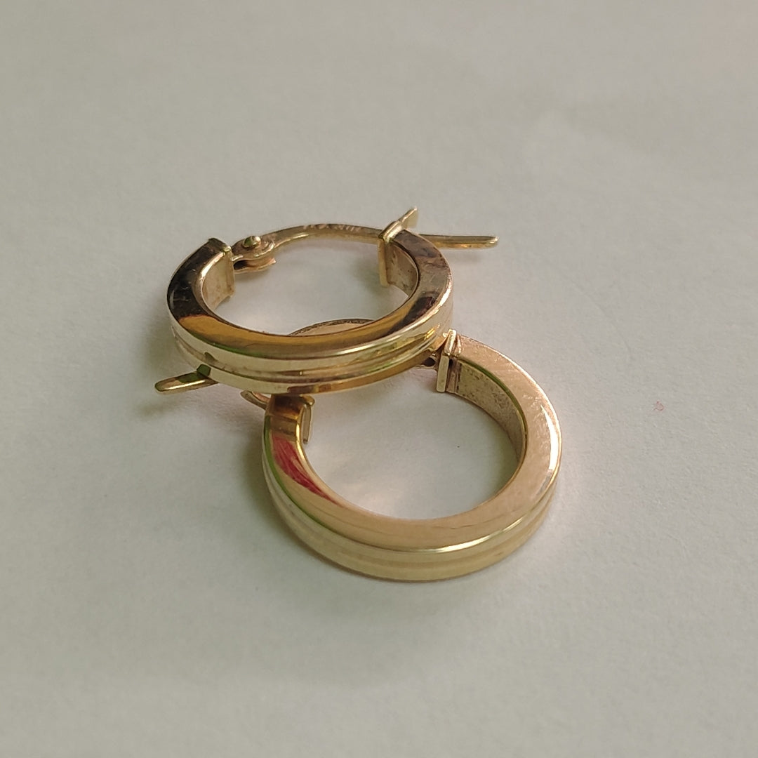 ARRACADAS PAR ORO 14 K 1.2 GRMS (SEMINUEVO)