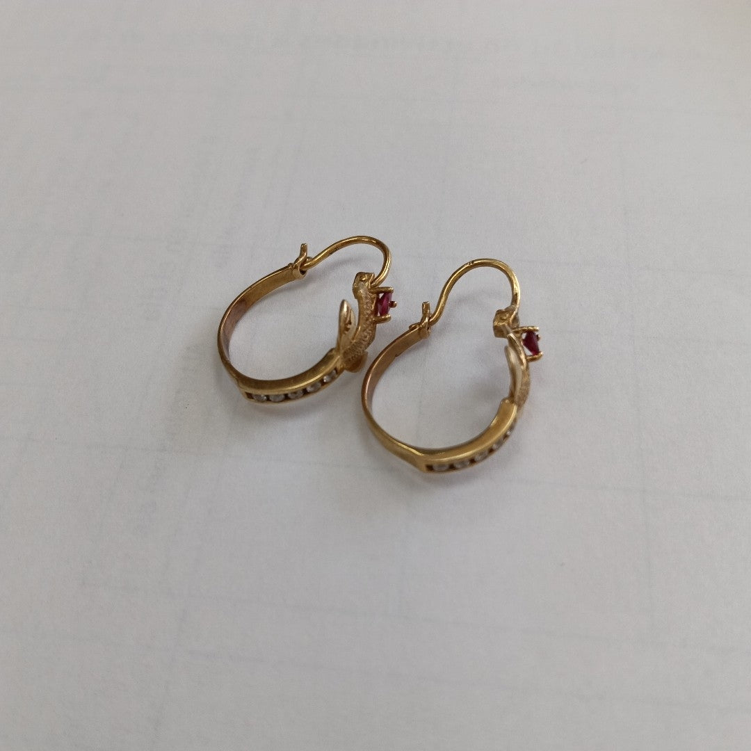 ARETES PAR, ARRACADAS PAR ORO 10 K 2.7 GRMS (SEMINUEVO)