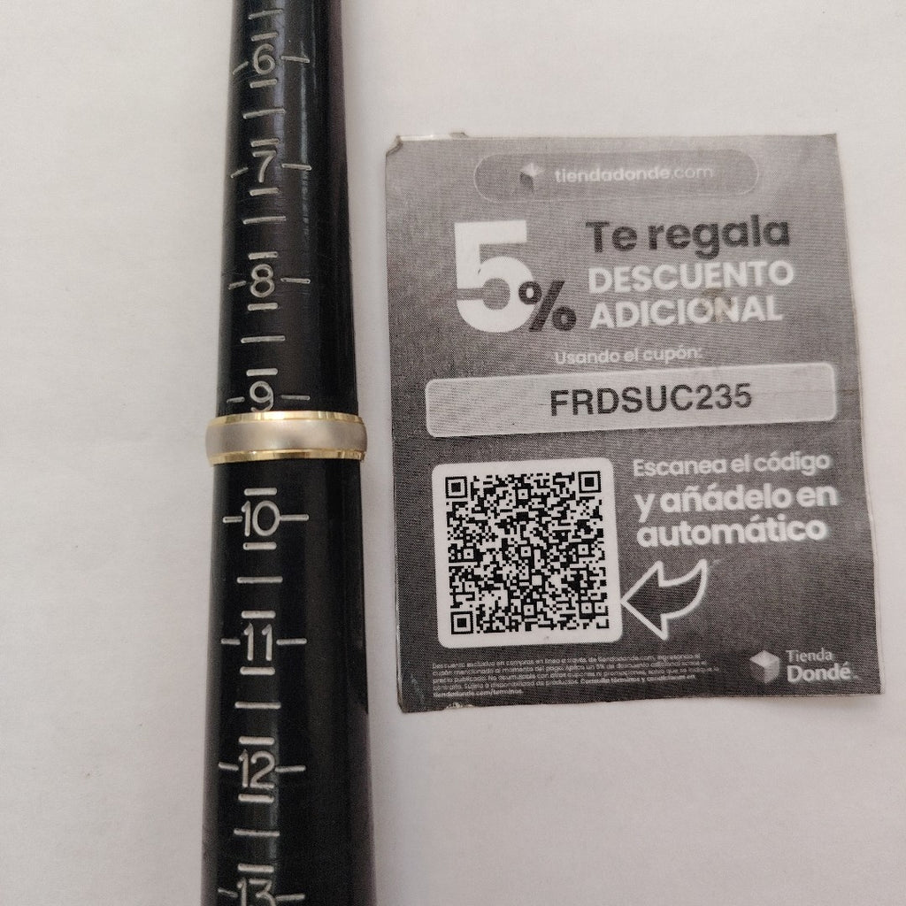 ARGOLLA ORO, ORO COMBINADO 14 K 2.5 GRMS (SEMINUEVO)