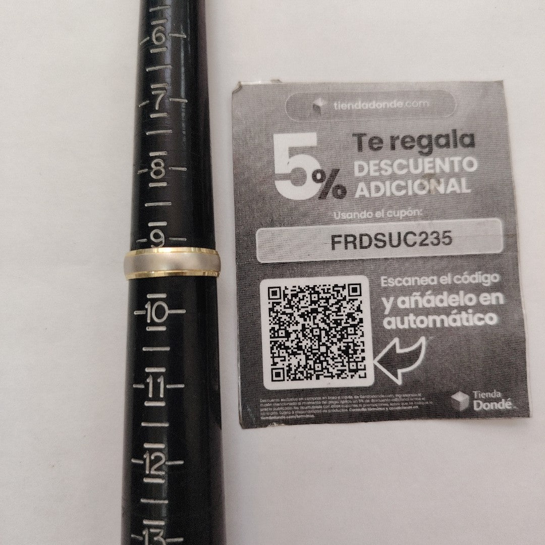 ARGOLLA ORO, ORO COMBINADO 14 K 2.5 GRMS (SEMINUEVO)
