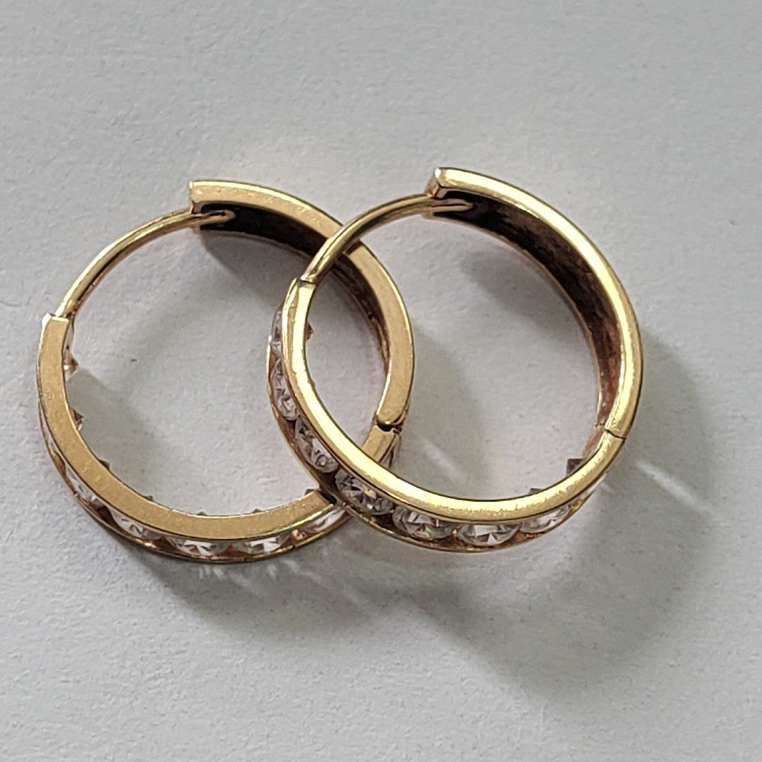 ARRACADAS PAR ORO 14 K 1.7 GRMS (SEMINUEVO)