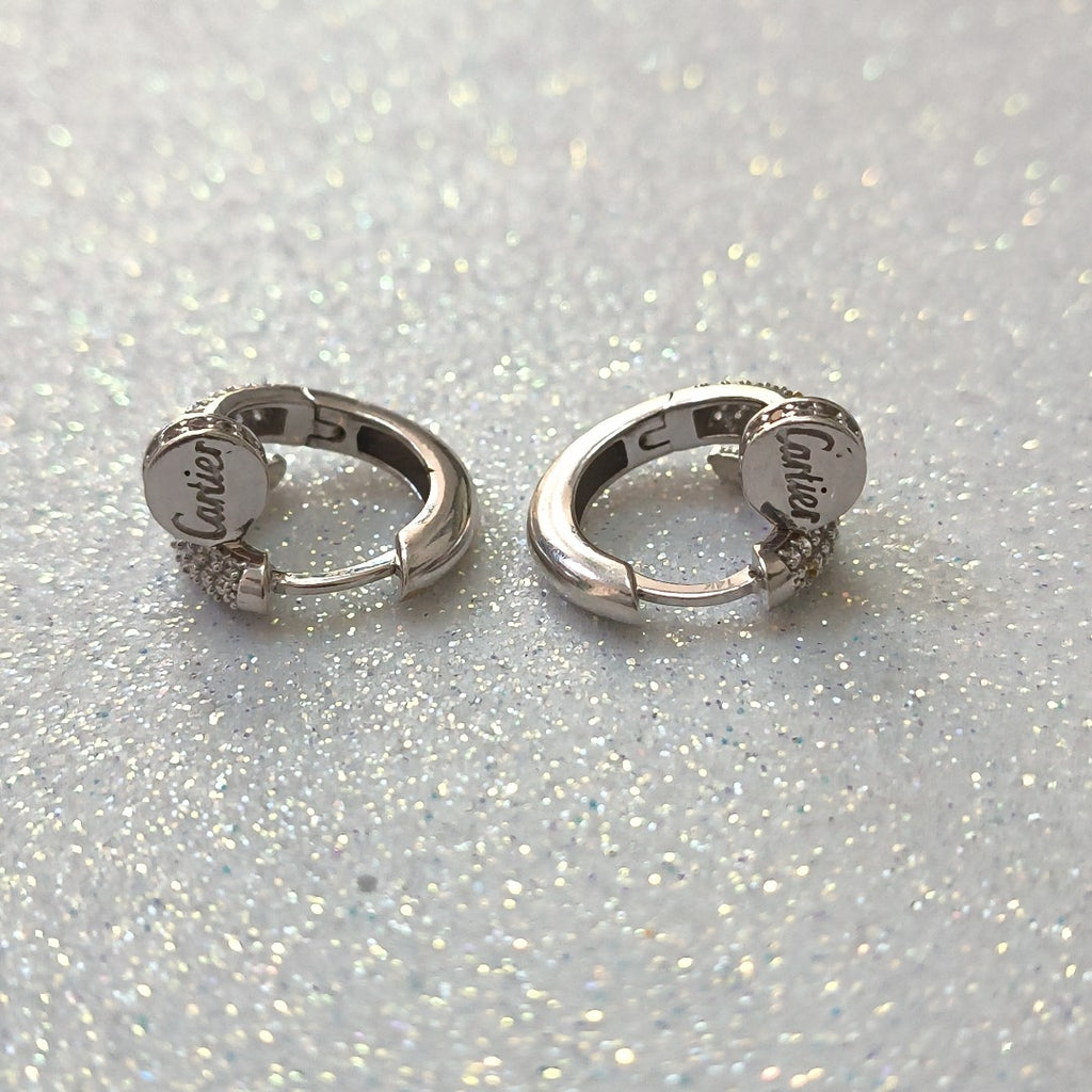 ARETES PAR ORO BLANCO 14 K 7,00 GRMS (SEMINUEVO)