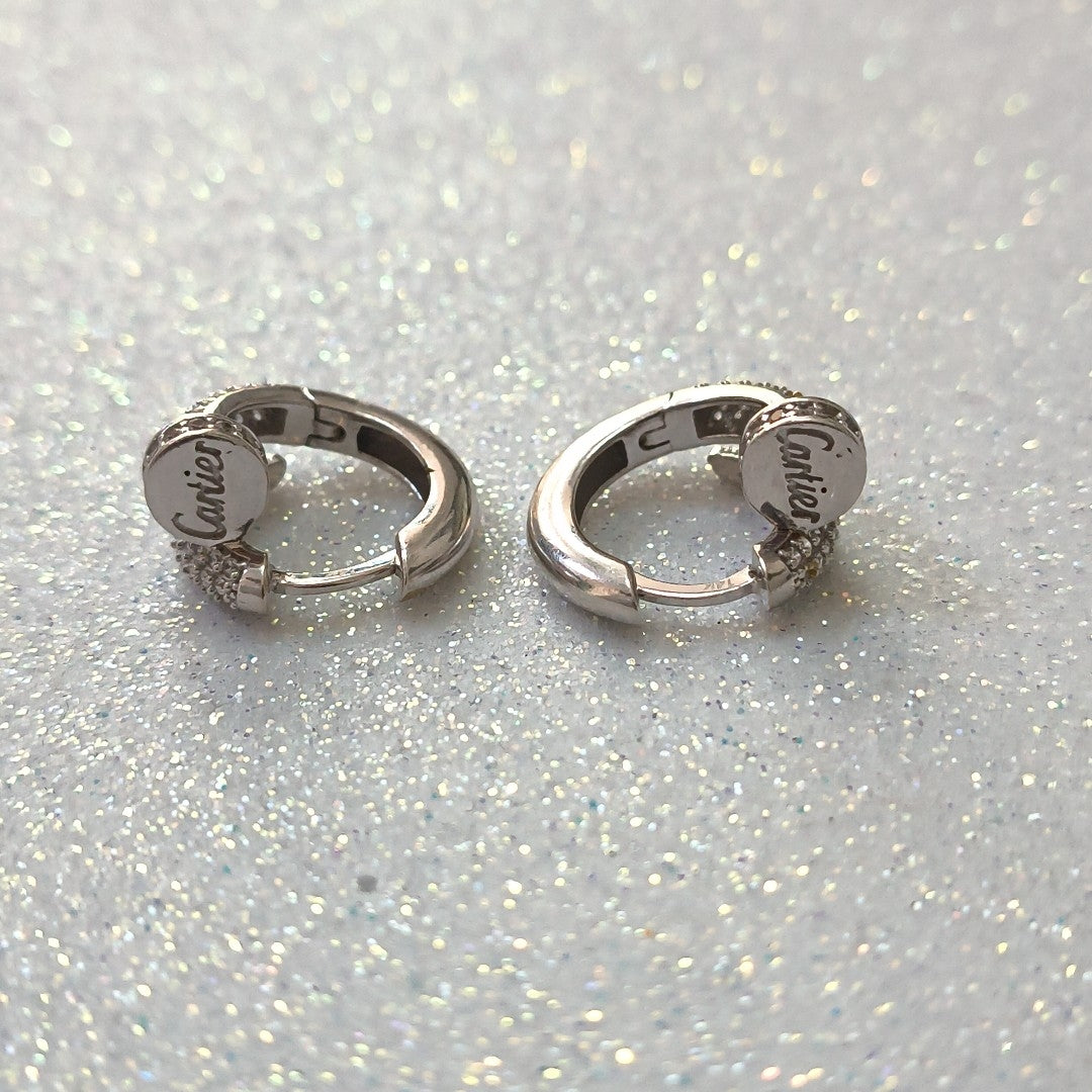 ARETES PAR ORO BLANCO 14 K 7,00 GRMS (SEMINUEVO)