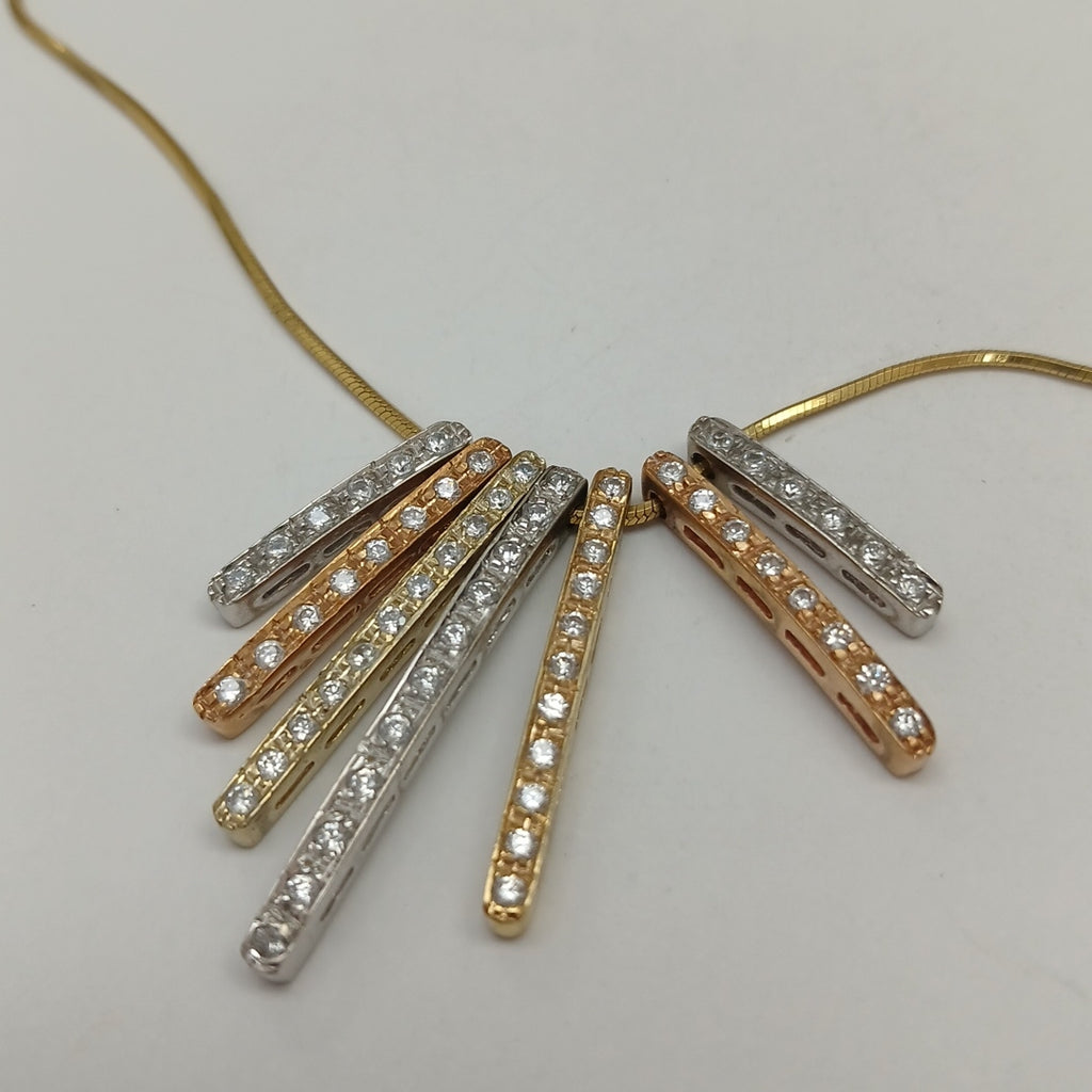 GARGANTILLA ORO, ORO COMBINADO 14 K 9.6 GRMS (SEMINUEVO)