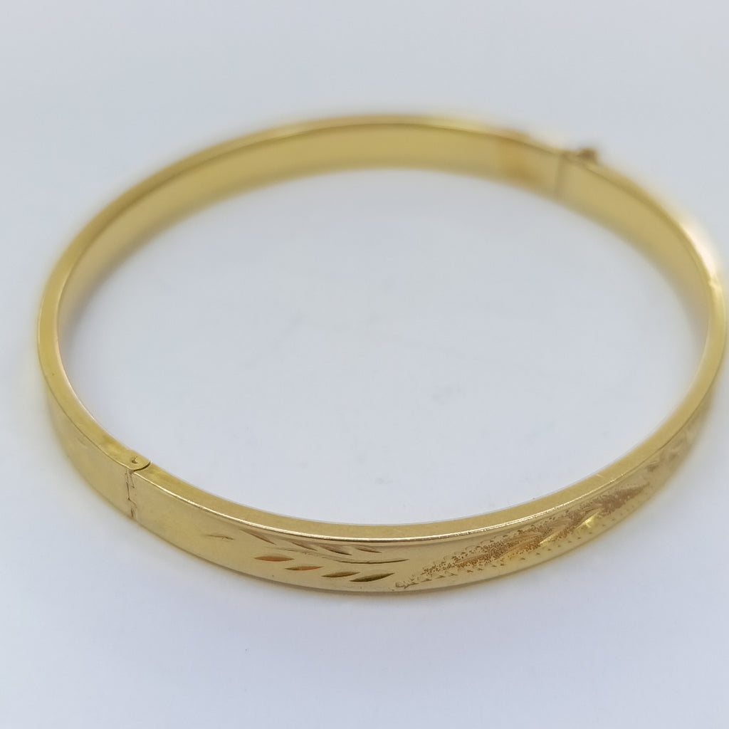 PULSERA RIGIDA ORO 14 K 9,60 GRMS (SEMINUEVO)