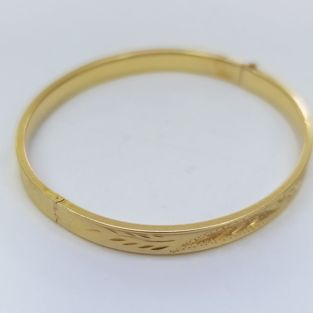 PULSERA RIGIDA ORO 14 K 9,60 GRMS (SEMINUEVO)