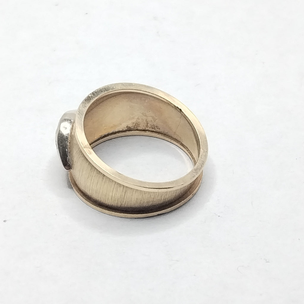 ANILLO ORO, ORO COMBINADO 14 K 3.4 GRMS (SEMINUEVO)