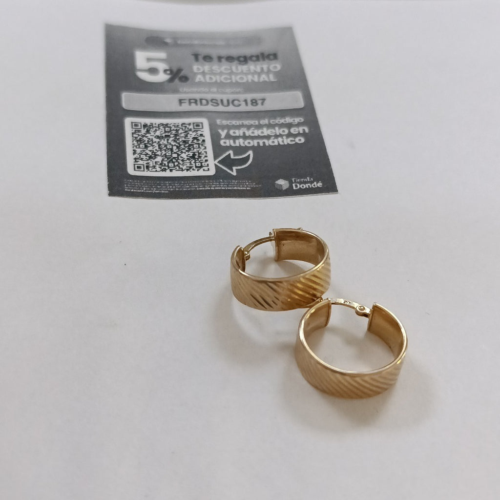 ARETES PAR ORO 10 K 1.9 GRMS (SEMINUEVO)