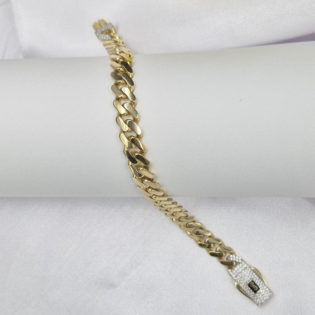 PULSERA MONACO ORO 14K 10.2 (NUEVO)