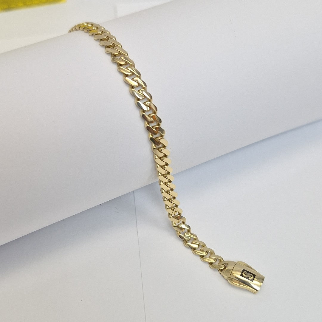 PULSERA MONACO ORO 14K 5.3 (NUEVO)
