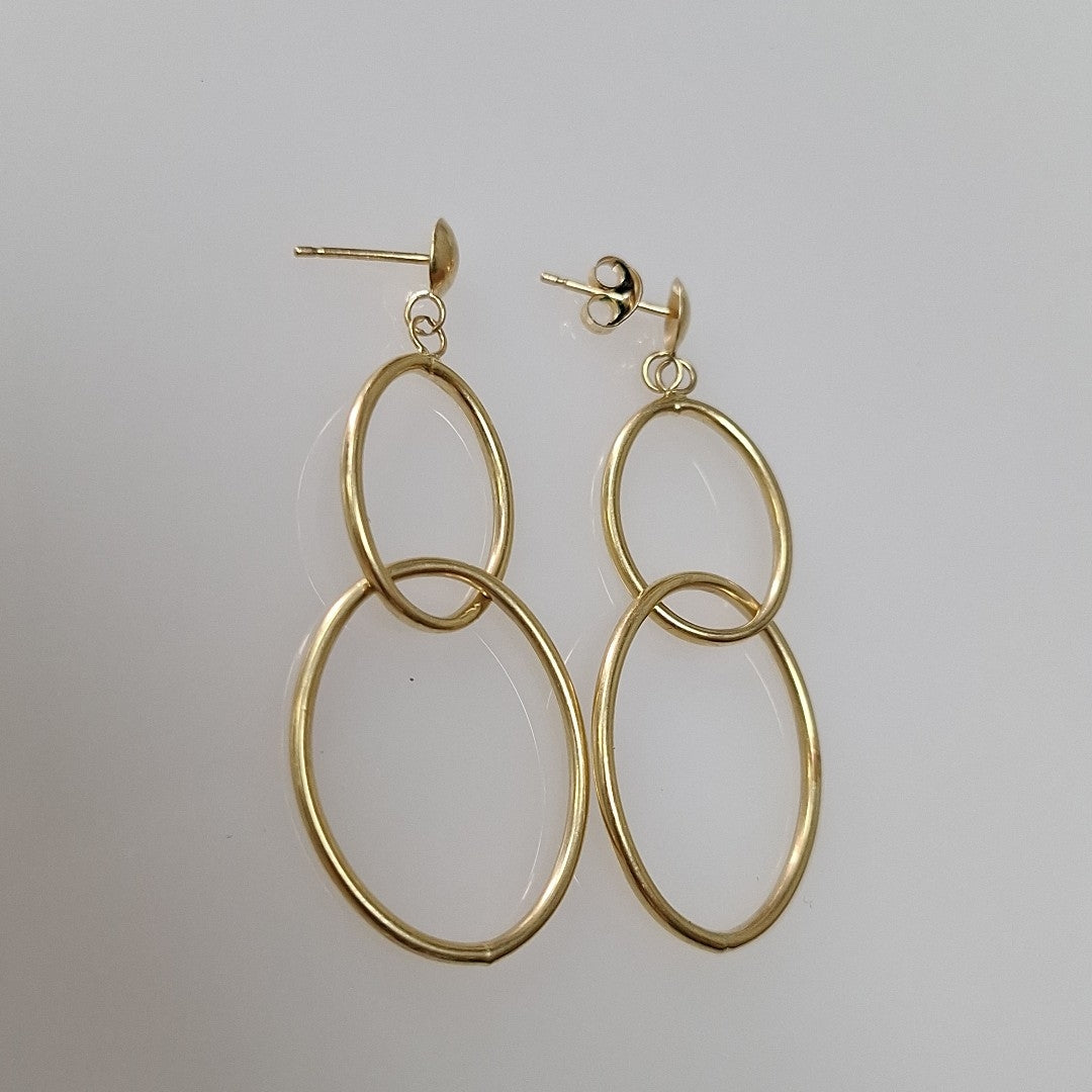 ARETES PAR ORO 14 K 2 GRMS (SEMINUEVO)